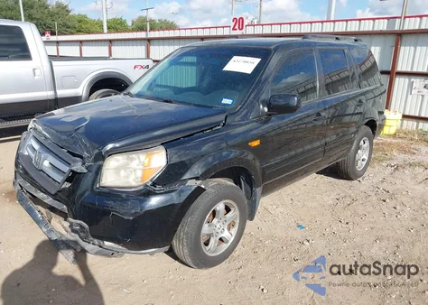 2007 Honda Pilot Ex-L из США, поврежденный, VIN 5FNYF28727B030398